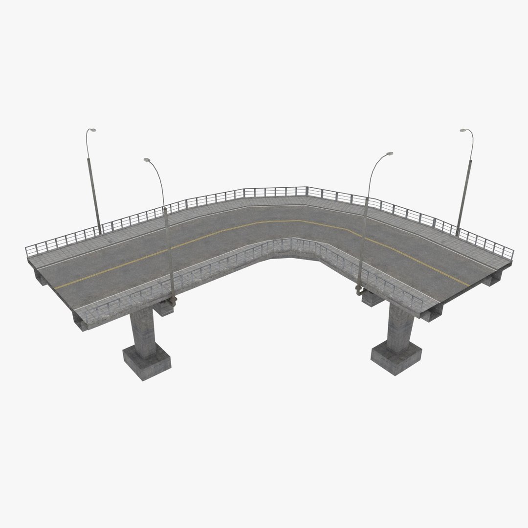 Road Highways Sample Scene 3d 3ds