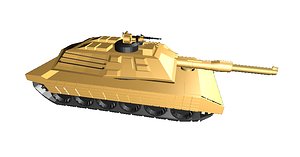 3d model m1a1 tank