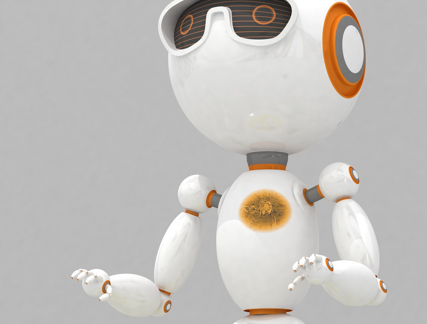 Robot Bot 3D Model - TurboSquid 1315401