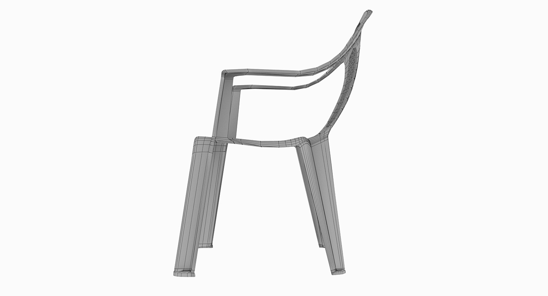 Plastic Chair Outdoor Model TurboSquid 1306666