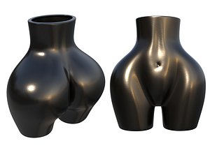 Female Body Desk Organizer 3D model 3D