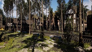 Faymere River Village A Forgotten Medieval Gem 3D model