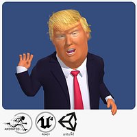 Real-Time Donald Trump Cartoon Caricature