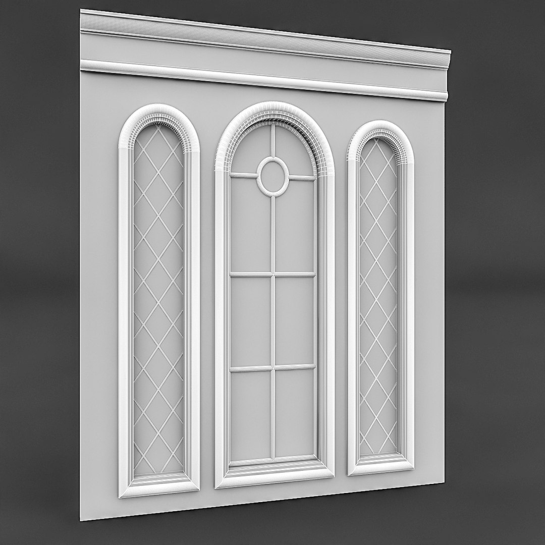 Classical Window Mirror 3D Model - TurboSquid 1548482