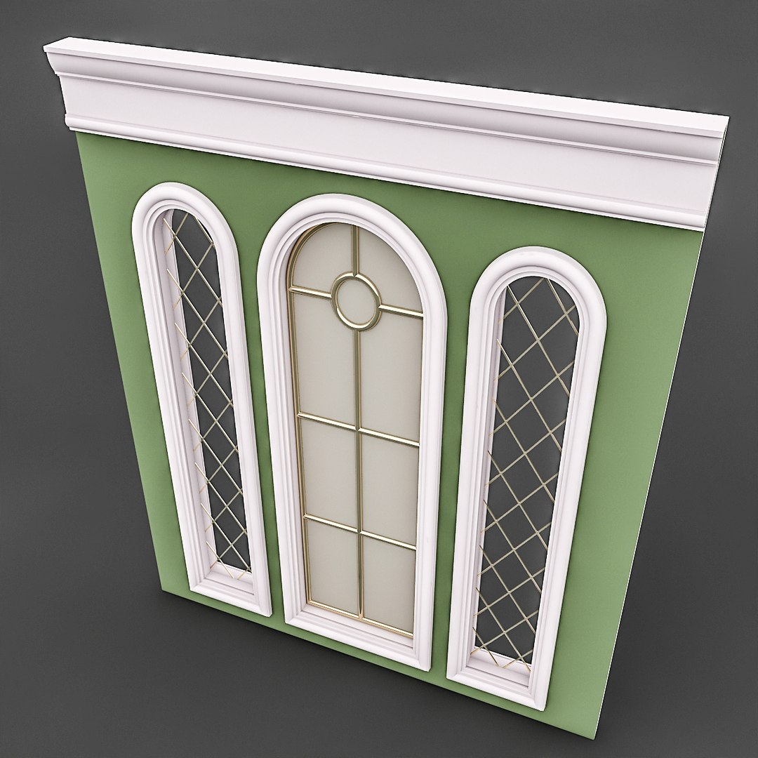 Classical Window Mirror 3D Model - TurboSquid 1548482