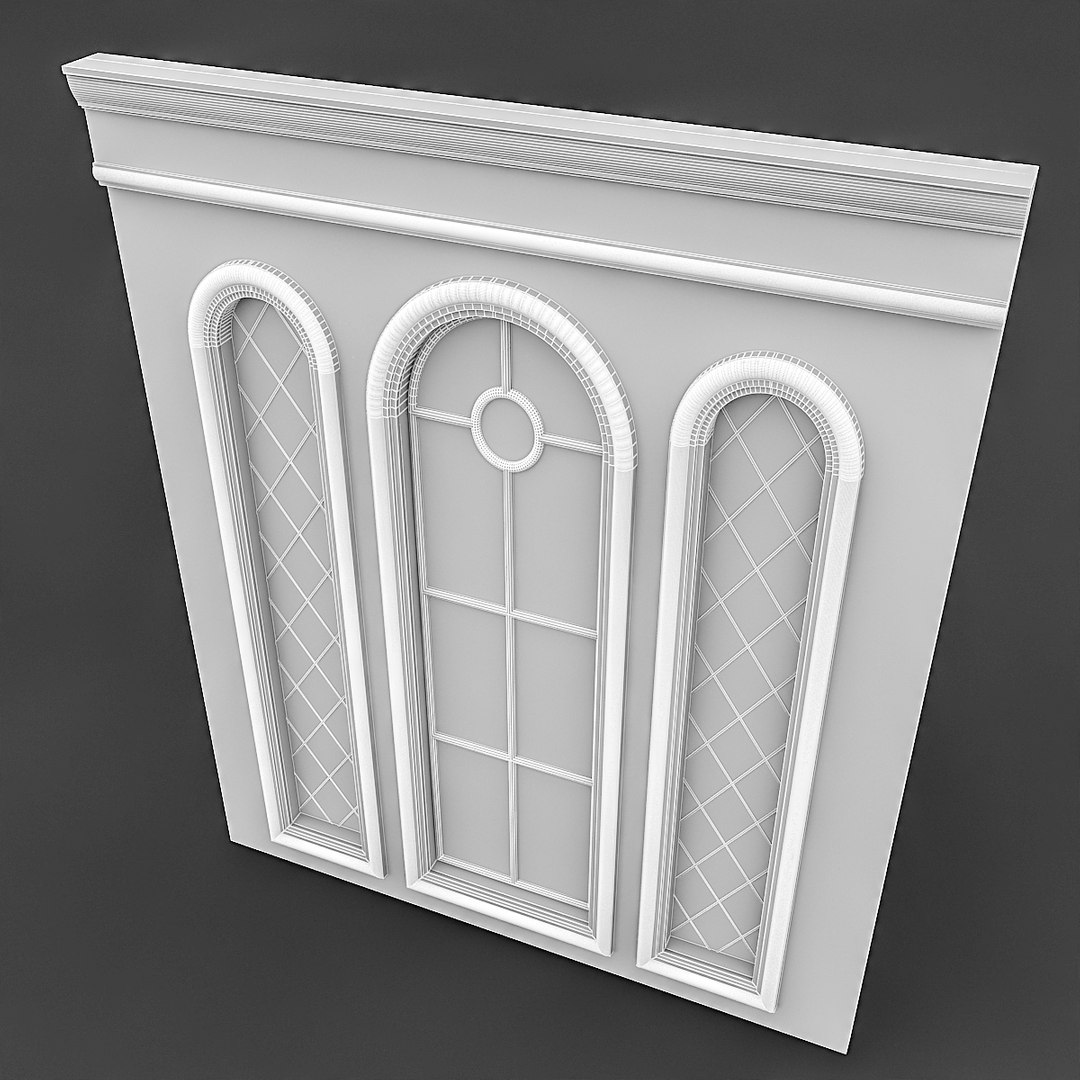 Classical Window Mirror 3D Model - TurboSquid 1548482