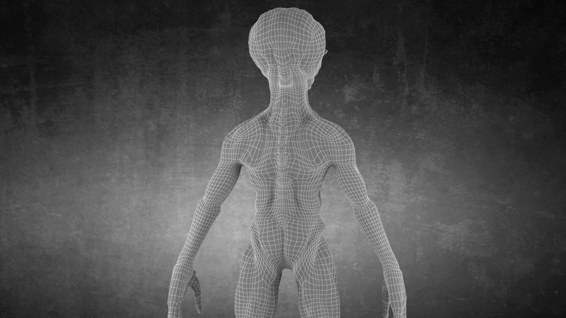3D model Humanoid Alien Creature Base Mesh - TurboSquid 2116800