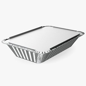 3D model Gold Foil Baking Pans with Lids VR / AR / low-poly