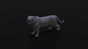 Voxel Tiger 3D model