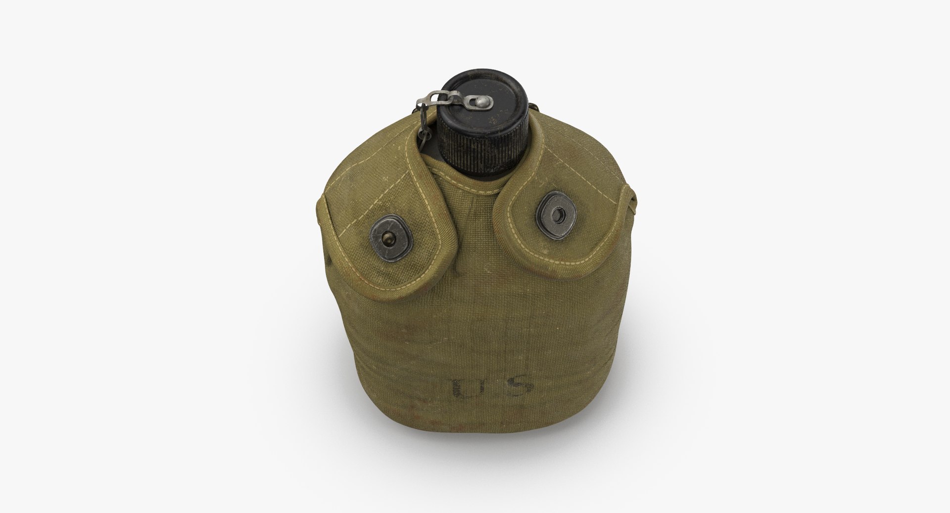 3d canteen cover wwii - model