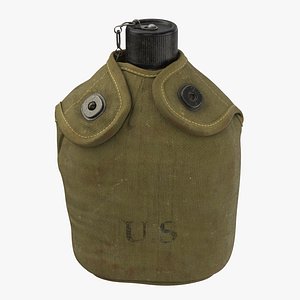 3d canteen cover wwii - model