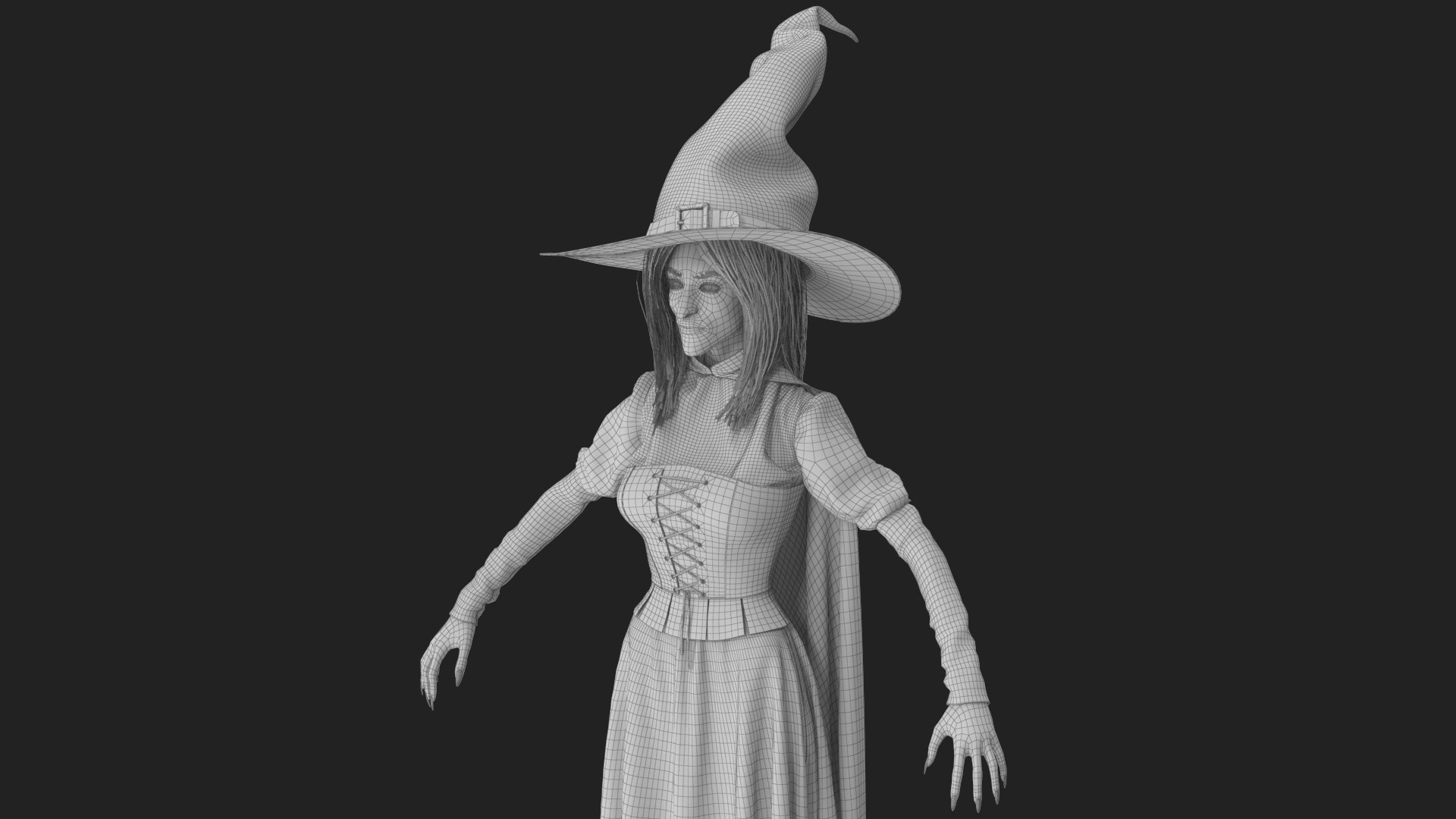3D Witch 16 https://p.turbosquid.com/ts-thumb/vg/GUx7KC/ld/wireframe_08/jpg/1700848161/1920x1080/fit_q87/99f59d8ab2bc3dc38d6be5ae92519fd7351999c1/wireframe_08.jpg