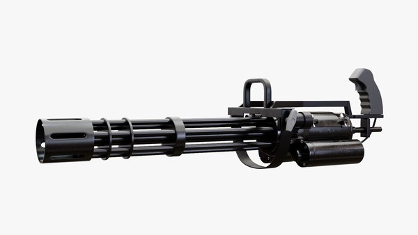 3D Minigun A134 model - TurboSquid 1984871