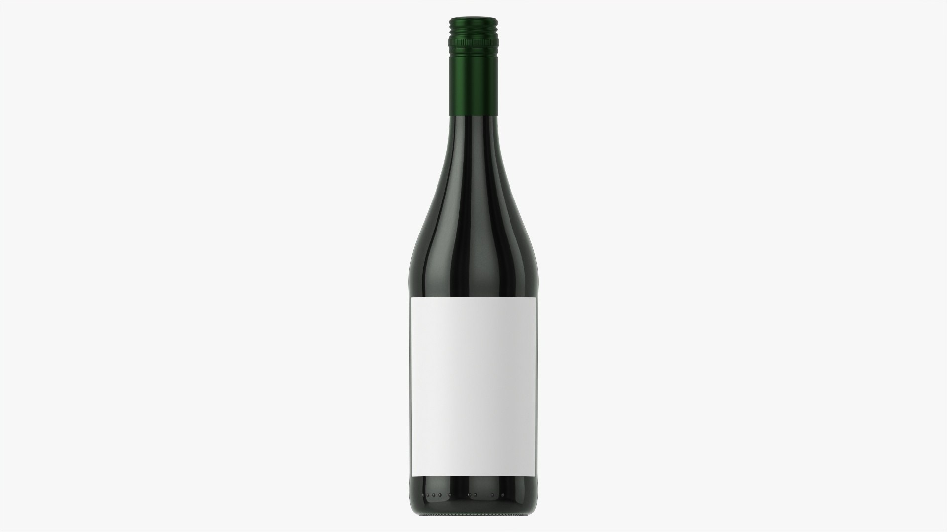 3d Wine Bottle Mockup 08 Screw Cap Turbosquid 1742178