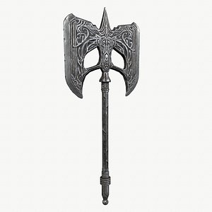 3D axe battle viking