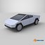 3D Cartoon Tesla Cybertruck model