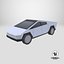 3D Cartoon Tesla Cybertruck model