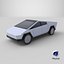 3D Cartoon Tesla Cybertruck model