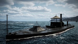 USS Monitor - Turreted Ironclad Warship