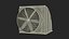 Roof Exhaust Ventilation Fan 3D model