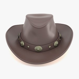 3d cowboy hat model