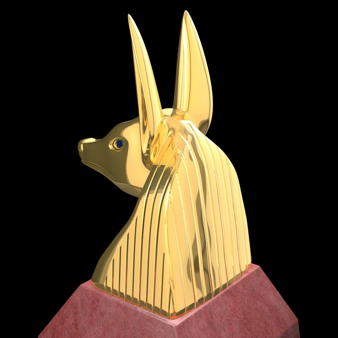 cinema4d anubis bust