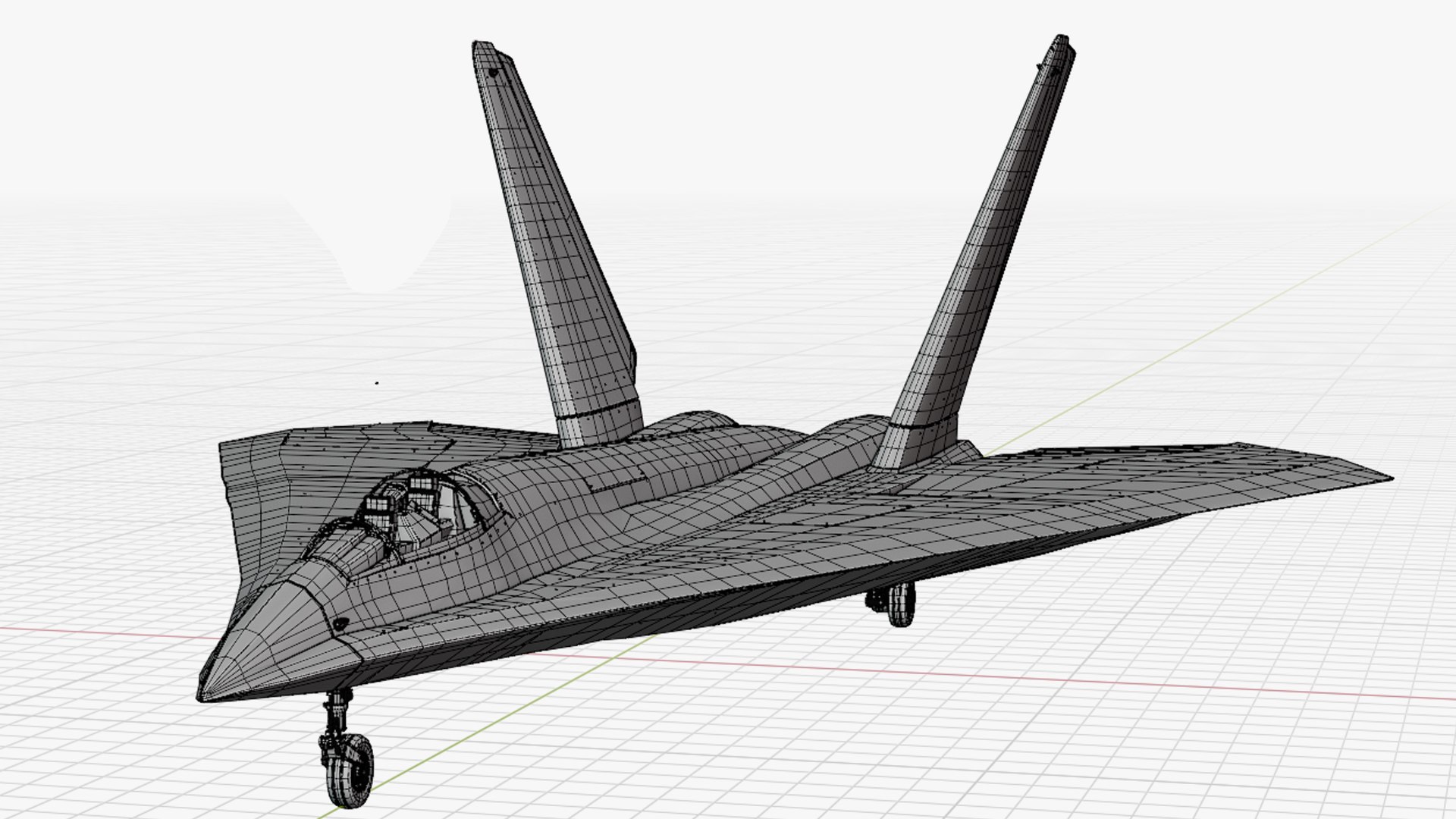3D Futuristic Military Aircraft Design Model - TurboSquid 2394573