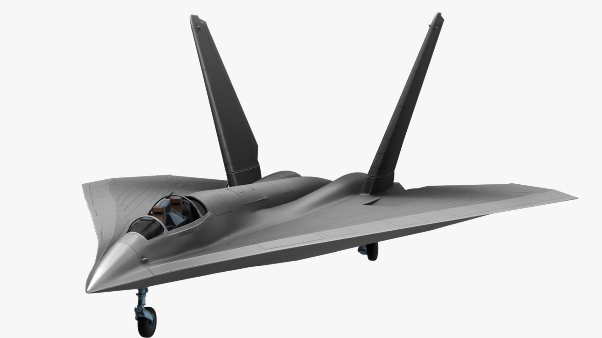 3D Futuristic Military Aircraft Design Model - TurboSquid 2394573