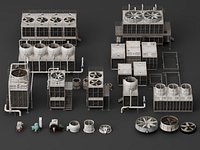 Industrial Cooling Tower and HVAC Infrastructure Collection