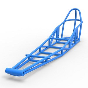 Frame of old school Front engine dragster Scale 1 to 25