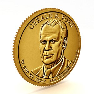 38th PRESIDENT GERALD R FORD Presidential 1 Coin