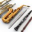 Coleção de instrumentos de sopro