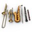 Coleção de instrumentos de sopro