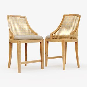 classic wooden chair 2 3D
