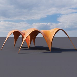 Catenary Shell Pavilion 04 3D model
