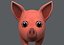 3D pig cartoon v02 animal