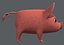 3D pig cartoon v02 animal
