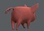 3D pig cartoon v02 animal