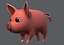 3D pig cartoon v02 animal