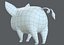 3D pig cartoon v02 animal