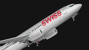 3D Boeing 737-800 Swiss International Air Lines