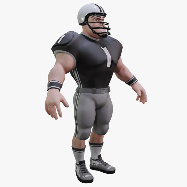 3D American Football Touchdown Character 01 - TurboSquid 1977672