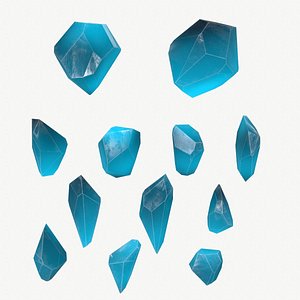 Fantasy Crystal Set 3D model