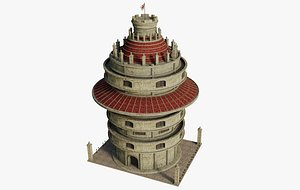 Fantasy Ancient Tower 3D model