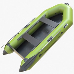 3D model Rubber boat 01