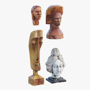 Wood head 3D