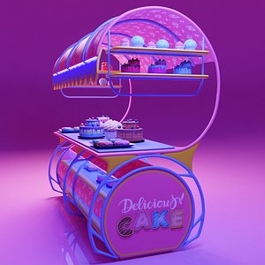 Delisious Cake Cart 3D