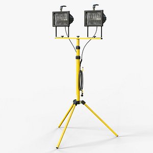 Portable Industrial Spotlight 3D model