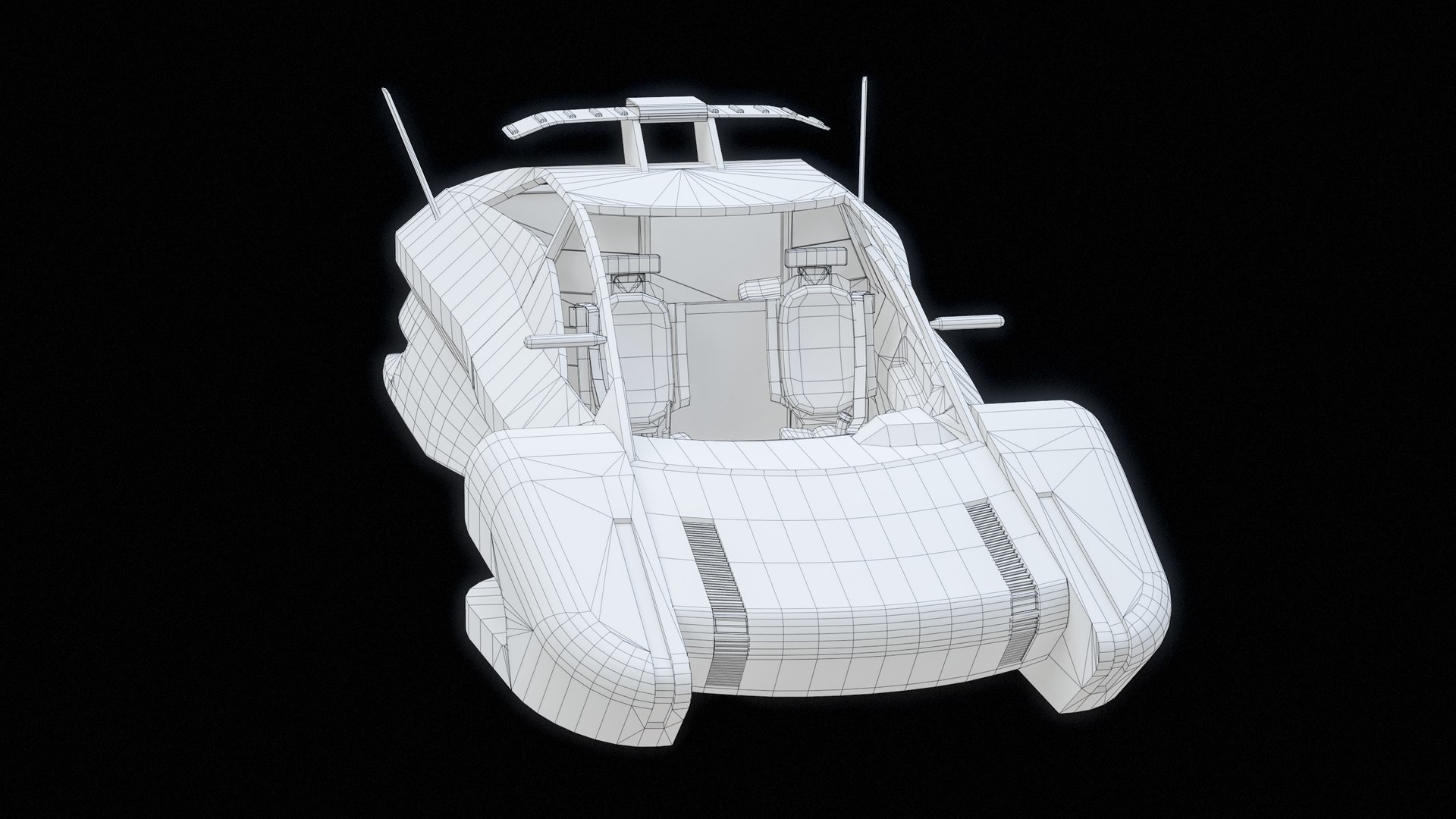 3D Sci-Fi Flying Police Vehicle PBR model https://p.turbosquid.com/ts-thumb/vh/6NEfUB/5p/rendwire_00004/png/1707616558/1920x1080/fit_q87/1555b9417d13087bcda6ca1df7d434d96154756c/rendwire_00004.jpg