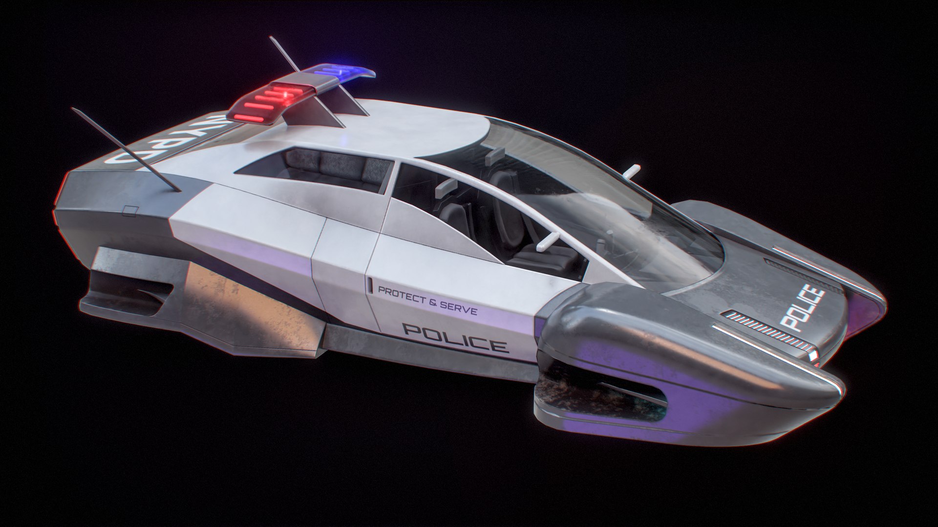 3D Sci-Fi Flying Police Vehicle PBR model https://p.turbosquid.com/ts-thumb/vh/6NEfUB/Z9/rendcol_00008/png/1707616152/1920x1080/fit_q87/6a7f41a2ae85936b615a947849ccf38cc96a23e0/rendcol_00008.jpg